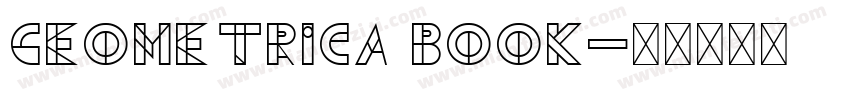 Geometrica Book字体转换